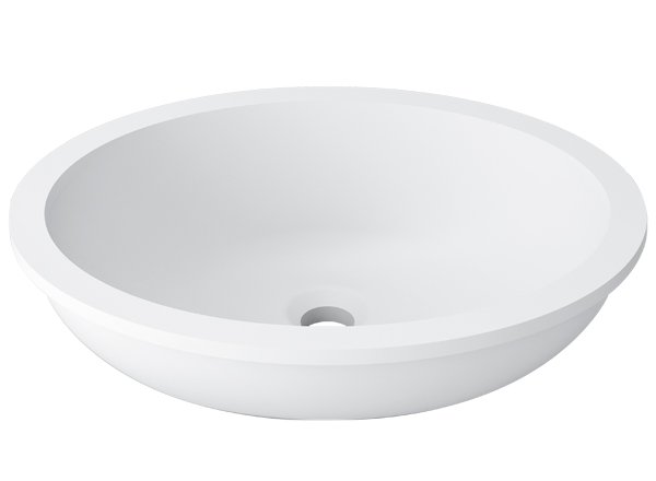  Solid Surface Wastafels Basic B415 - 40x31 cm